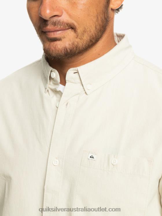Quiksilver Men Winfall Short Sleeve Shirt H2N4B381 plaza taupe