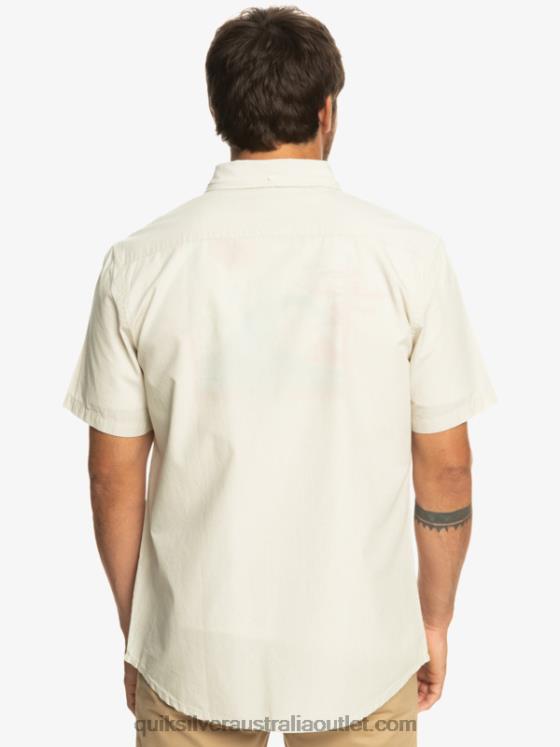 Quiksilver Men Winfall Short Sleeve Shirt H2N4B381 plaza taupe