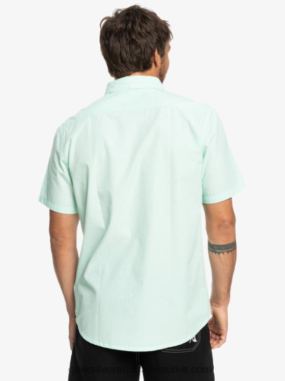 Quiksilver Men Winfall Short Sleeve Shirt H2N4B382 iced aqua