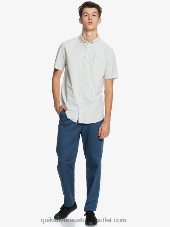 Quiksilver Men Winfall Short Sleeve Shirt H2N4B383 desert sage