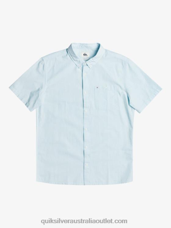 Quiksilver Men Winfall Short Sleeve Shirt H2N4B384 airy blue