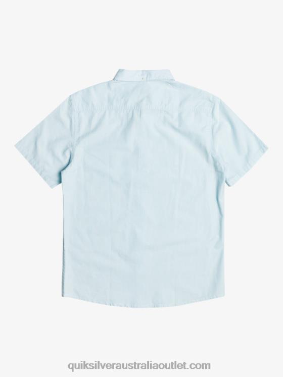 Quiksilver Men Winfall Short Sleeve Shirt H2N4B384 airy blue