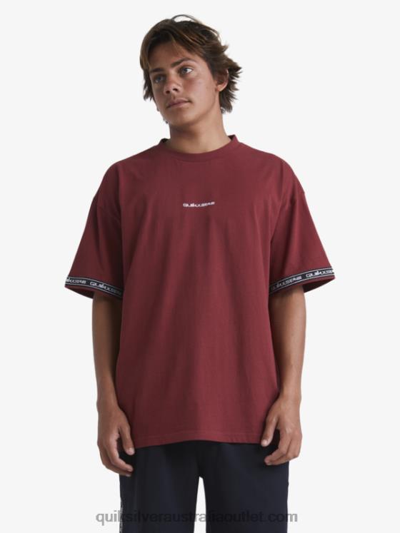 Quiksilver x Stab Men 90s T-Shirt H2N4B1864 ruby wine