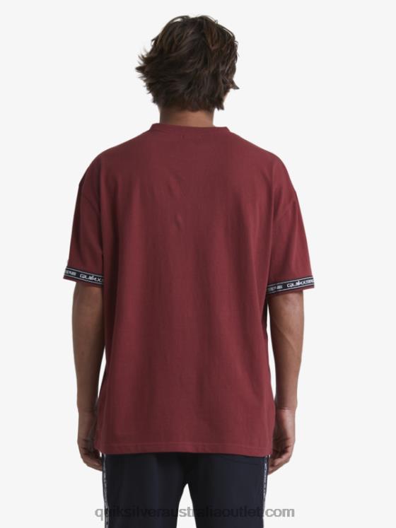 Quiksilver x Stab Men 90s T-Shirt H2N4B1864 ruby wine