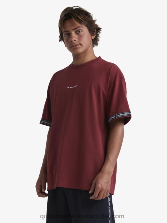 Quiksilver x Stab Men 90s T-Shirt H2N4B1864 ruby wine
