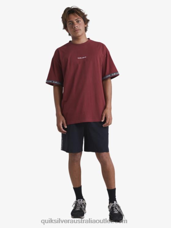 Quiksilver x Stab Men 90s T-Shirt H2N4B1864 ruby wine