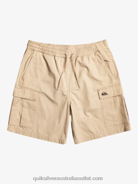 Quiksilver Men Cargo Taxer Elastic Waist 19 Shorts H2N4B1009 plage