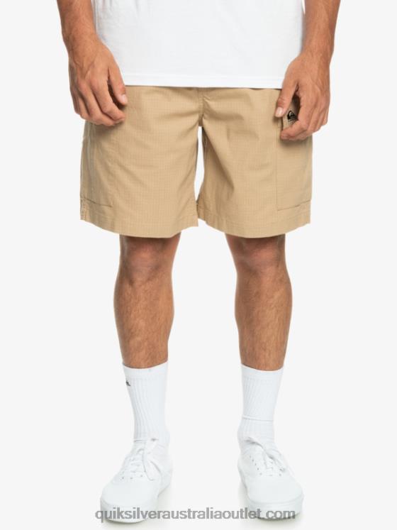 Quiksilver Men Cargo Taxer Elastic Waist 19 Shorts H2N4B1009 plage