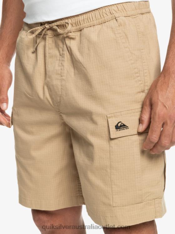 Quiksilver Men Cargo Taxer Elastic Waist 19 Shorts H2N4B1009 plage