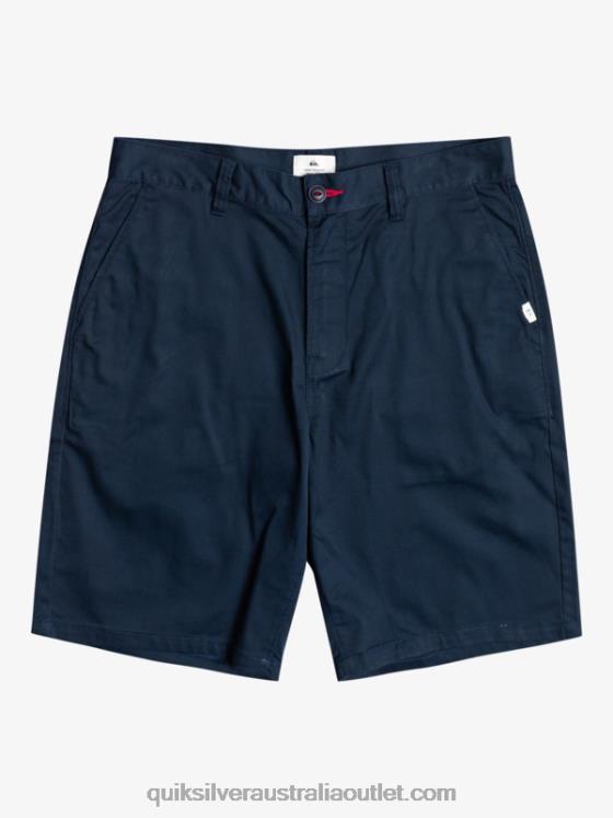 Quiksilver Men Crest Chino 21 Shorts H2N4B1277 navy blazer