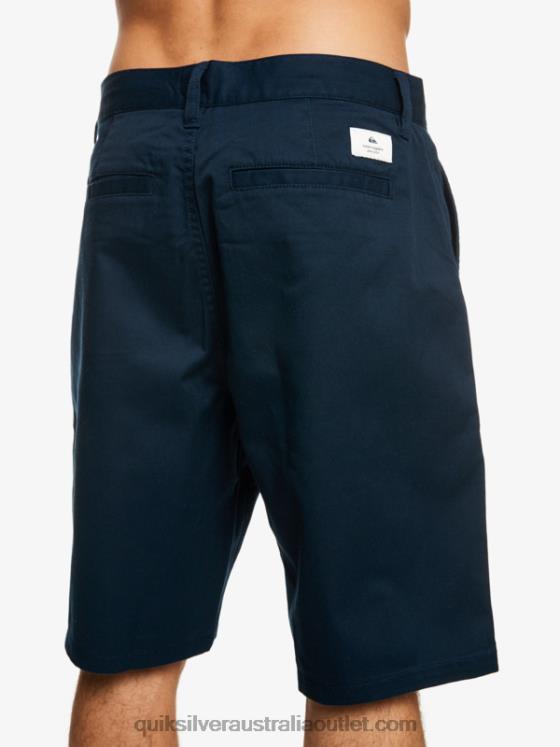 Quiksilver Men Crest Chino 21 Shorts H2N4B1277 navy blazer