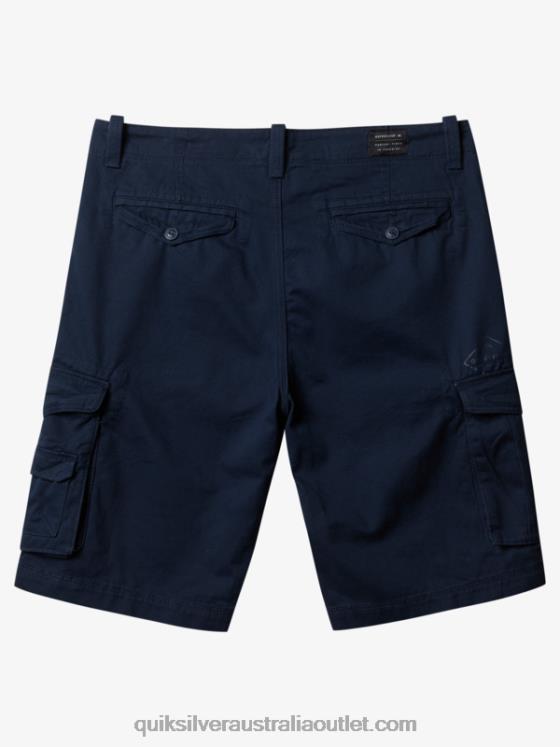 Quiksilver Men Crucial Battle 21 Cargo Shorts H2N4B1524 navy blazer