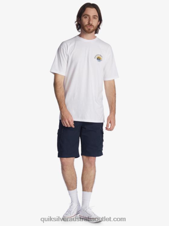 Quiksilver Men Crucial Battle 21 Cargo Shorts H2N4B1524 navy blazer