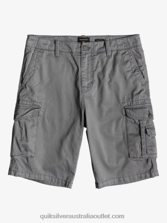 Quiksilver Men Crucial Battle 21 Cargo Shorts H2N4B1525 quiet shade