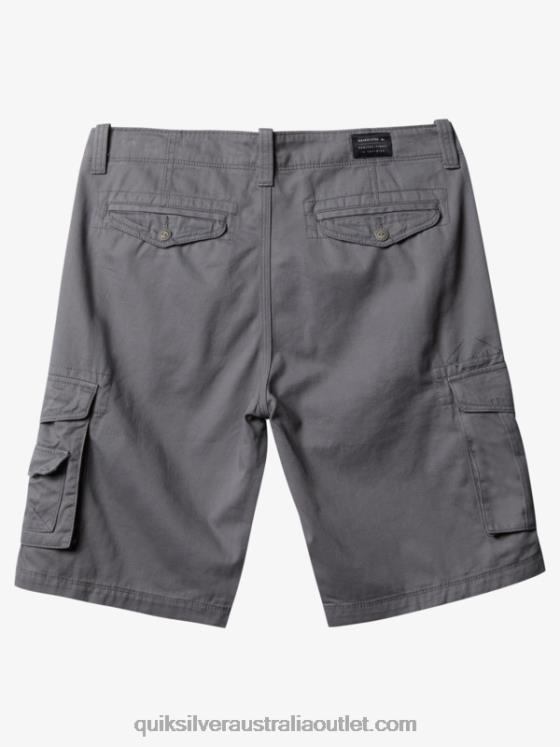 Quiksilver Men Crucial Battle 21 Cargo Shorts H2N4B1525 quiet shade