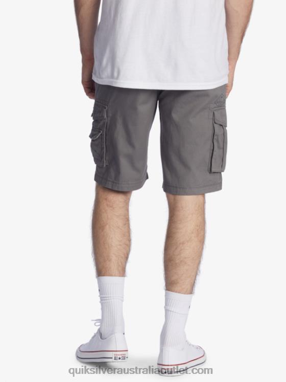 Quiksilver Men Crucial Battle 21 Cargo Shorts H2N4B1525 quiet shade