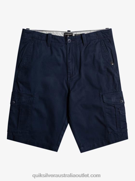 Quiksilver Men Crucial Battle Cargo Shorts H2N4B957 navy blazer