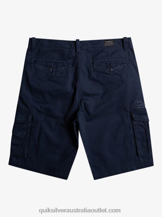 Quiksilver Men Crucial Battle Cargo Shorts H2N4B957 navy blazer
