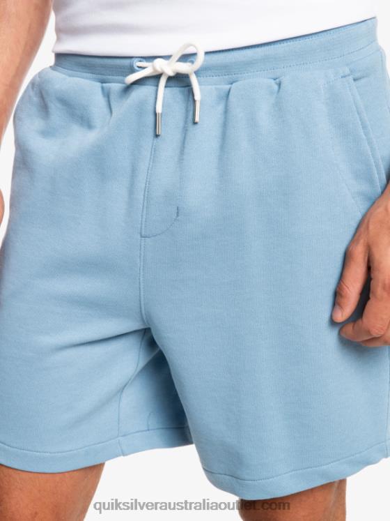 Quiksilver Men Essentials 19 Organic Sweatshorts H2N4B1661 faded denim