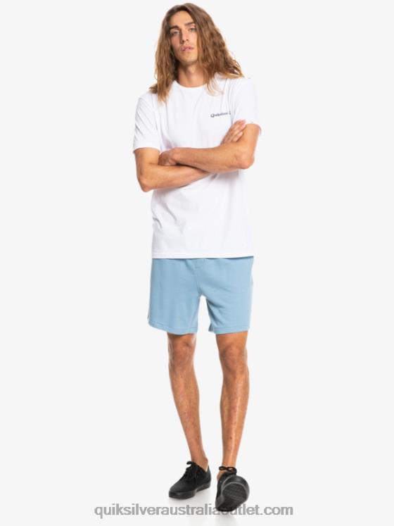 Quiksilver Men Essentials 19 Organic Sweatshorts H2N4B1661 faded denim