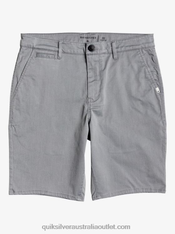 Quiksilver Men Everyday Union Stretch 20 Chino Pocket Shorts H2N4B1312 light grey heather