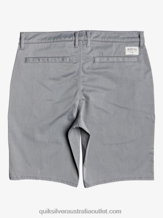 Quiksilver Men Everyday Union Stretch 20 Chino Pocket Shorts H2N4B1312 light grey heather