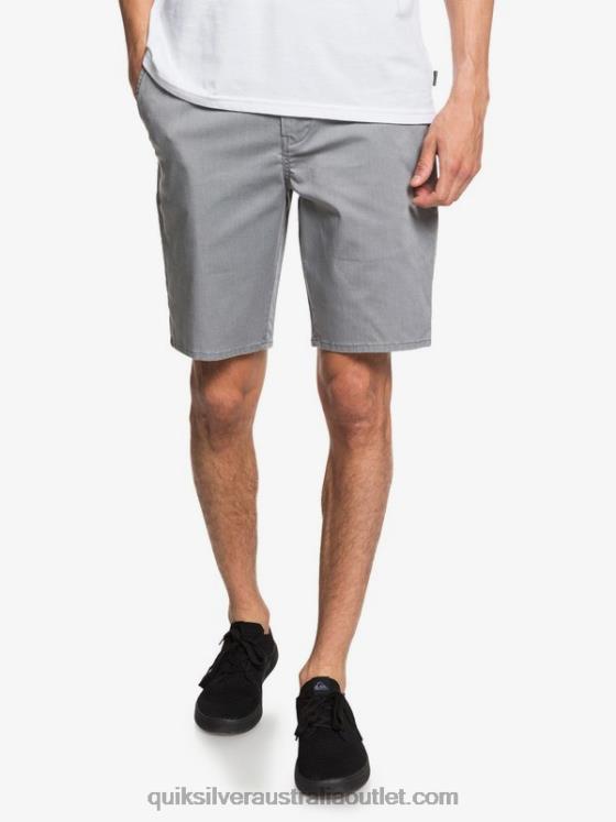 Quiksilver Men Everyday Union Stretch 20 Chino Pocket Shorts H2N4B1312 light grey heather
