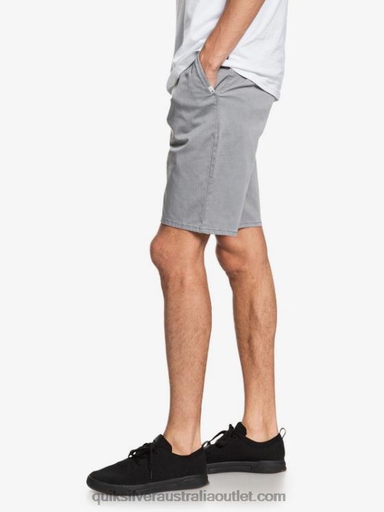 Quiksilver Men Everyday Union Stretch 20 Chino Pocket Shorts H2N4B1312 light grey heather