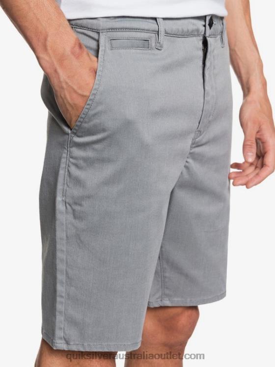 Quiksilver Men Everyday Union Stretch 20 Chino Pocket Shorts H2N4B1312 light grey heather