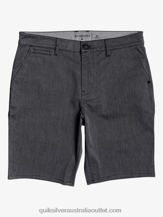 Quiksilver Men Everyday Union Stretch 20 Chino Pocket Shorts H2N4B1313 dark grey heather