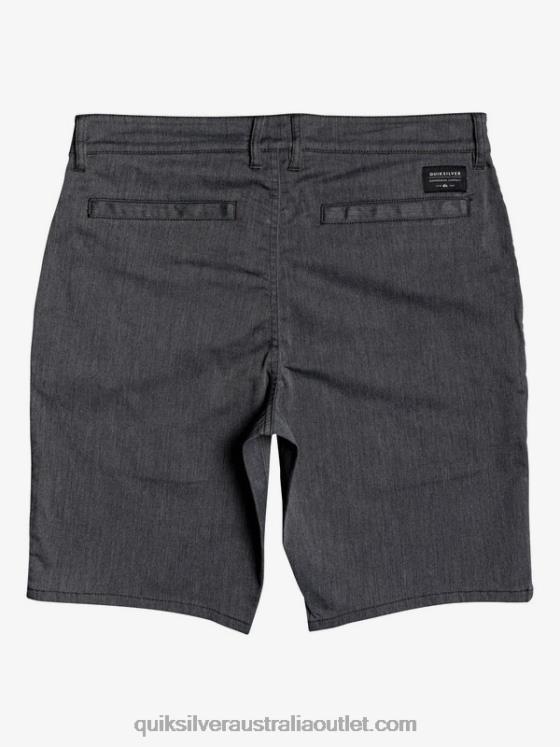 Quiksilver Men Everyday Union Stretch 20 Chino Pocket Shorts H2N4B1313 dark grey heather