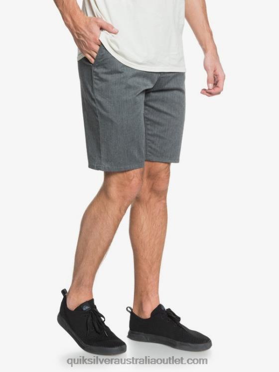 Quiksilver Men Everyday Union Stretch 20 Chino Pocket Shorts H2N4B1313 dark grey heather