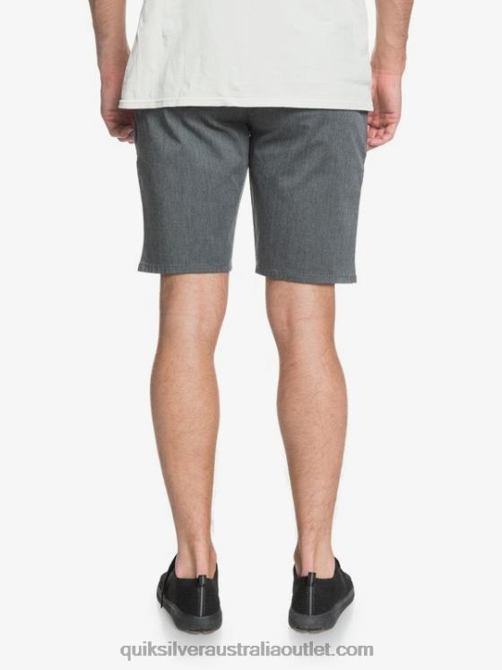 Quiksilver Men Everyday Union Stretch 20 Chino Pocket Shorts H2N4B1313 dark grey heather
