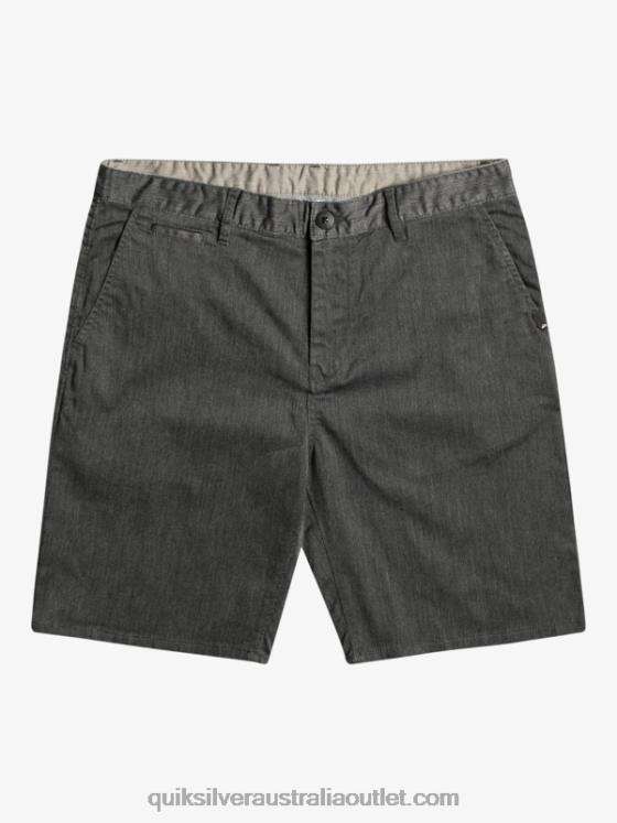 Quiksilver Men Everyday Union Stretch Chino 20 Shorts H2N4B855 dark grey heather