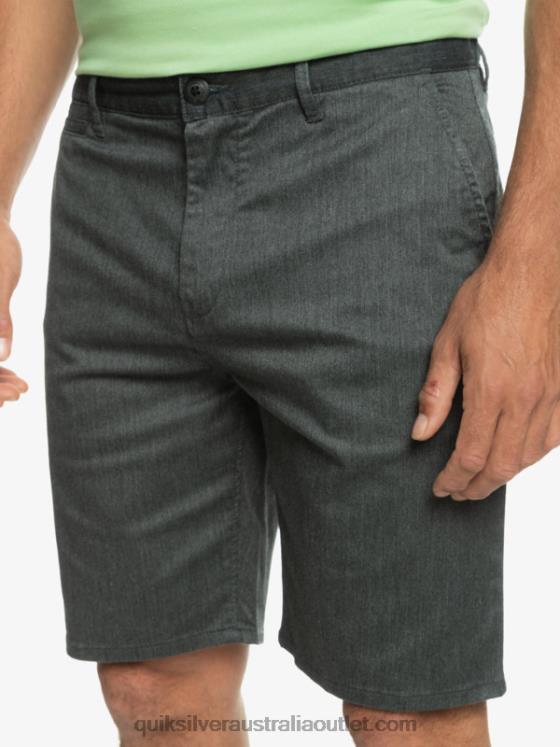 Quiksilver Men Everyday Union Stretch Chino 20 Shorts H2N4B855 dark grey heather