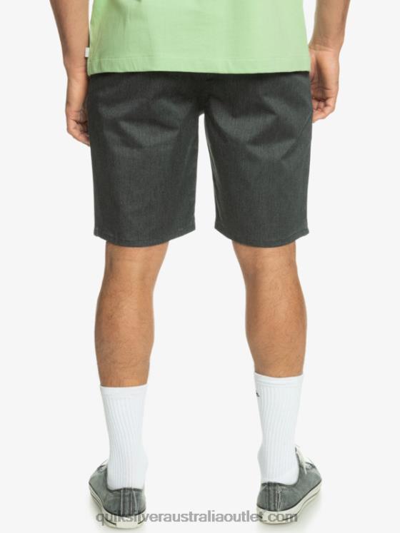 Quiksilver Men Everyday Union Stretch Chino 20 Shorts H2N4B855 dark grey heather