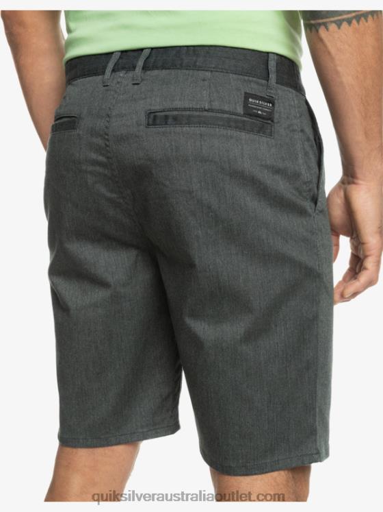 Quiksilver Men Everyday Union Stretch Chino 20 Shorts H2N4B855 dark grey heather