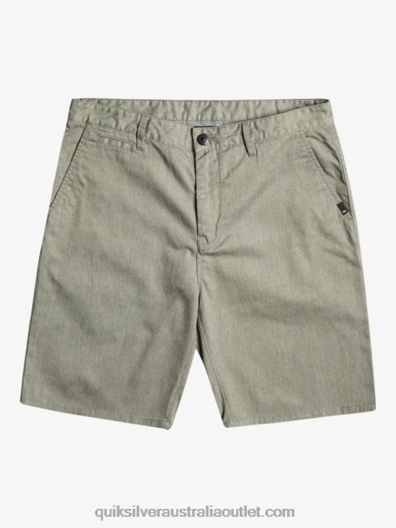 Quiksilver Men Everyday Union Stretch Chino 20 Shorts H2N4B858 light grey heather