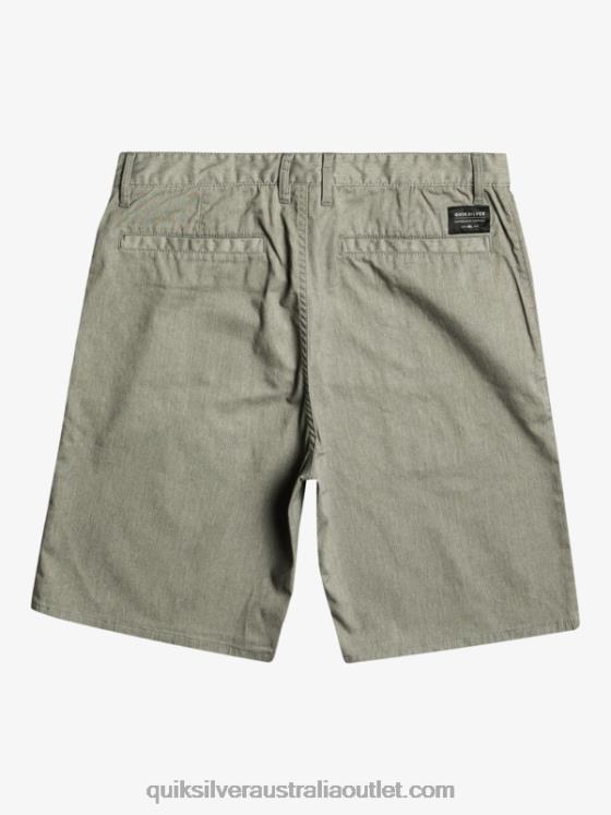 Quiksilver Men Everyday Union Stretch Chino 20 Shorts H2N4B858 light grey heather