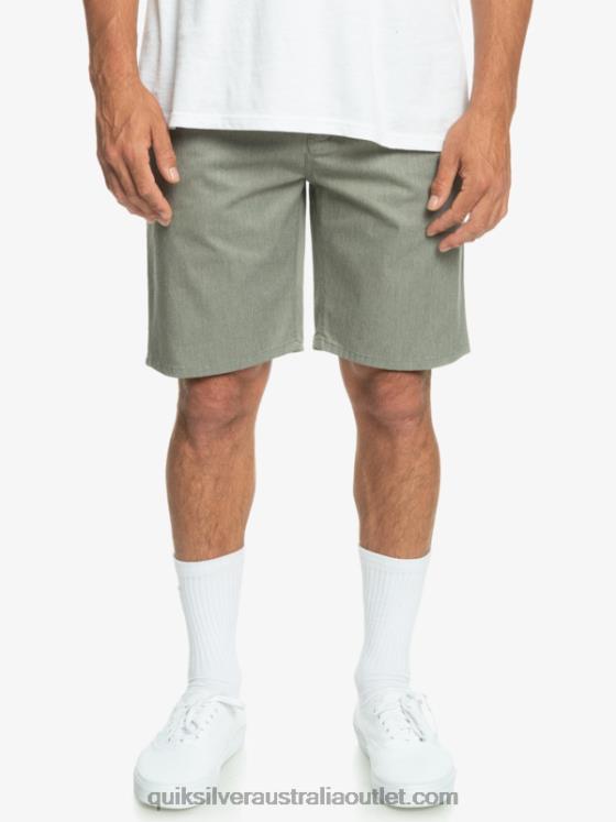 Quiksilver Men Everyday Union Stretch Chino 20 Shorts H2N4B858 light grey heather