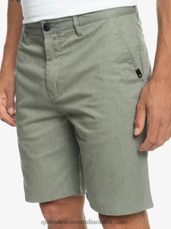 Quiksilver Men Everyday Union Stretch Chino 20 Shorts H2N4B858 light grey heather