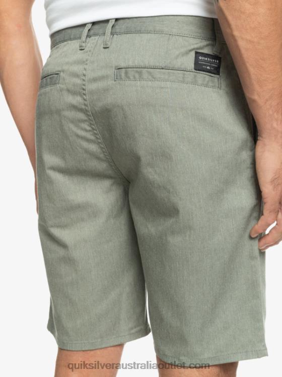 Quiksilver Men Everyday Union Stretch Chino 20 Shorts H2N4B858 light grey heather