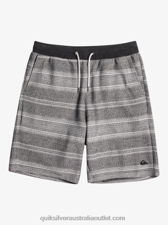 Quiksilver Men Great Otway Sweat Shorts H2N4B329 black otway stripe
