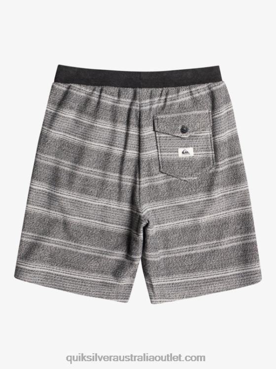 Quiksilver Men Great Otway Sweat Shorts H2N4B329 black otway stripe