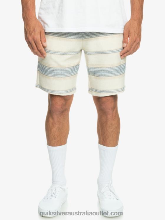 Quiksilver Men Great Otway Sweat Shorts H2N4B330 bering sea otway stripe