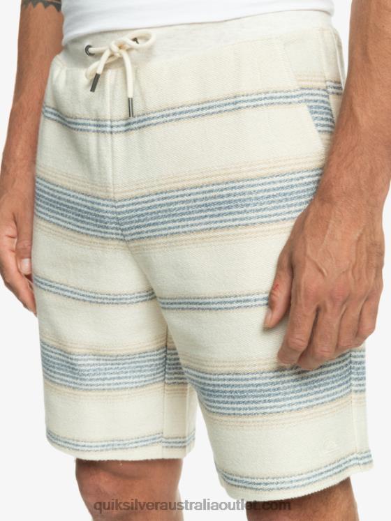 Quiksilver Men Great Otway Sweat Shorts H2N4B330 bering sea otway stripe