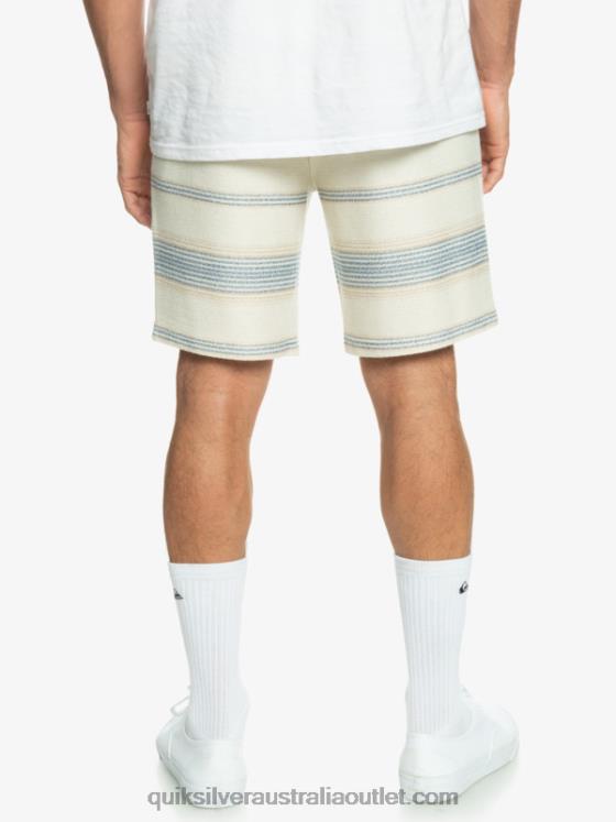 Quiksilver Men Great Otway Sweat Shorts H2N4B330 bering sea otway stripe