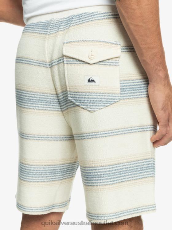 Quiksilver Men Great Otway Sweat Shorts H2N4B330 bering sea otway stripe