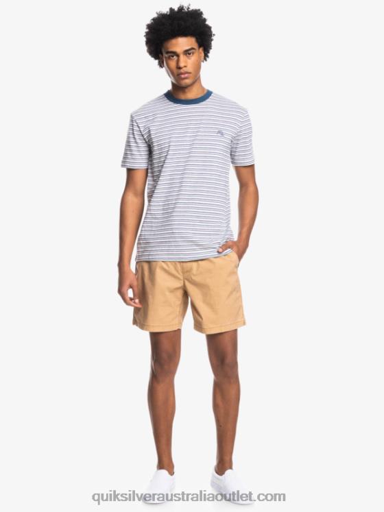 Quiksilver Men Taxer 17 Elastic Waist Shorts H2N4B1377 tannin