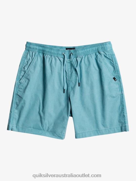 Quiksilver Men Taxer 17 Elastic Waist Shorts H2N4B1378 delphinium blue